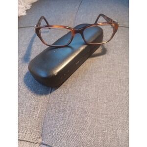 90's Y2k Ralph Lauren Women's Tortoise Shell Eyeglass Frames Only With Case